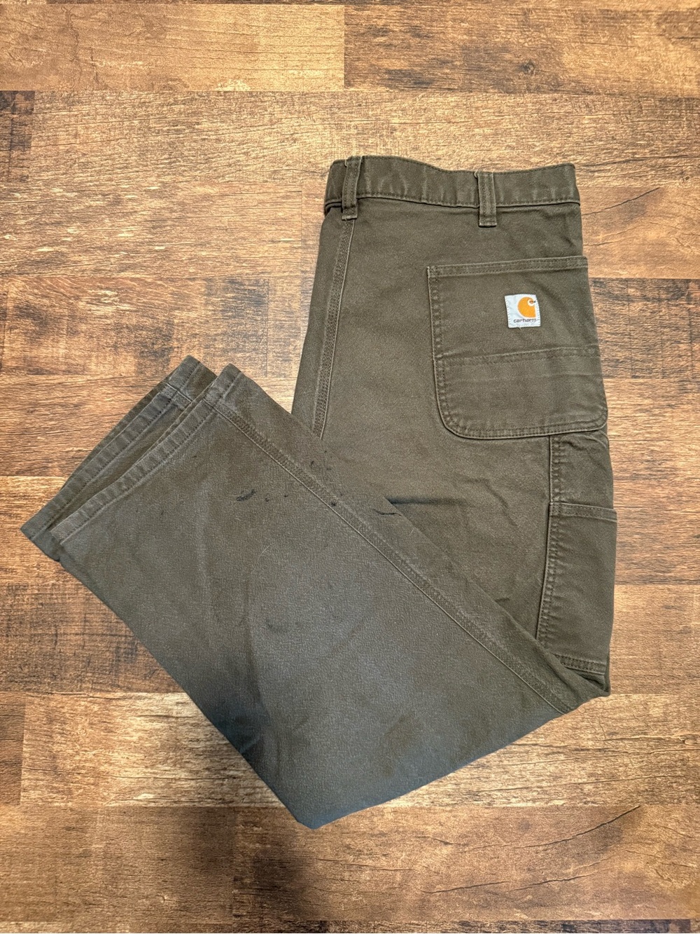 Carhartt Men's Olive Brown Cargo Work Pants